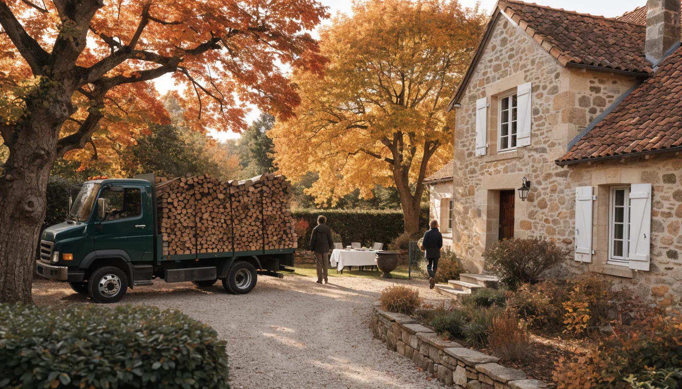 Livraison de bois de chauffage